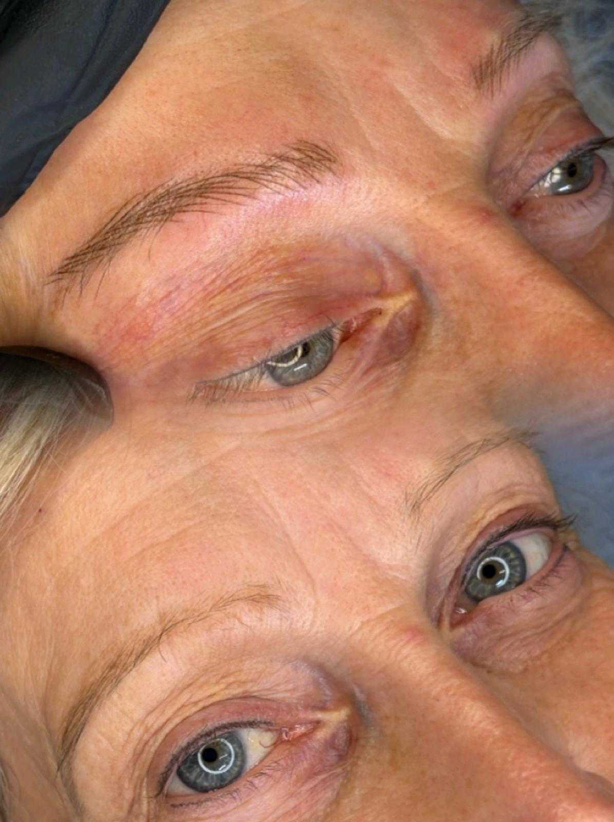 Semi-permanent makeup — hairstroke / nano brows — Hairstroke nano brows creating a soft, natural shape.